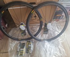 Mavic Pro Carbon Ksyrium SL Rim Brake Wheelset M-25 TYRES New Boxed