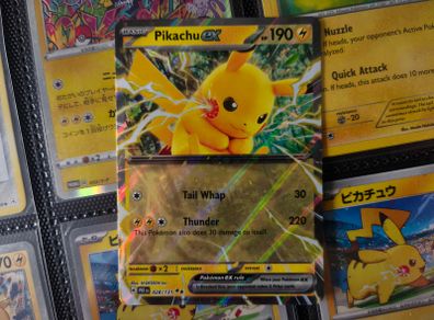 Pikachu EX ! Double Rare ! from Prismatic Evolutions Set !