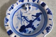 Lovely Hand Painted Ashtray From Holand.
