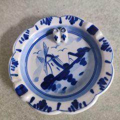 Lovely Hand Painted Ashtray From Holand.