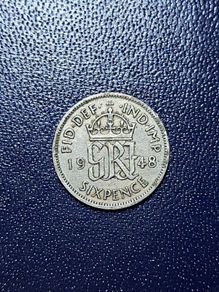 United Kingdom Six pence coin