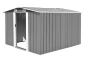 Garden Shed 257x298x178 cm Metal Grey