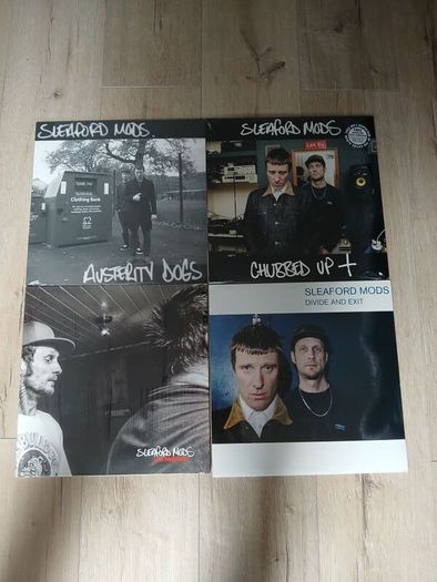 Sleaford Mods Vinyl lot plus Promo bag.