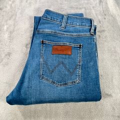 Wrangler Greensboro Regular Straight Jeans - W35 L30 - Blue