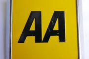 Aa Vintage Metal Car Badge.. 1970's/1980's.. 2.8" Square Club Emblem