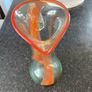 Tall Kerry Vintage Crafted  glass eleven inch hand made glass pitcher Image 5