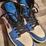 Jordan 1s Signal Blue/White/Black 10.5UK Image 9
