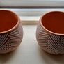 Set of 6 assorted terracotta plant pots Image 3