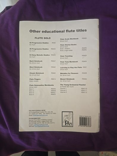Flute lessons book Simon Hunt