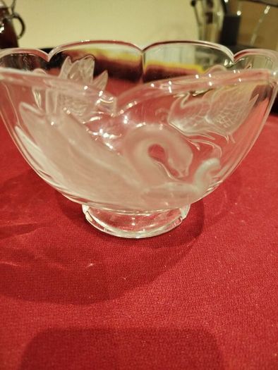 Vintage Teleflora 24% Lead Crystal Bowl