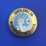 SANTA CRUZ MINERAL & GEM SOCIETY (California, USA) - membership enamel badge (1990's) Image 2