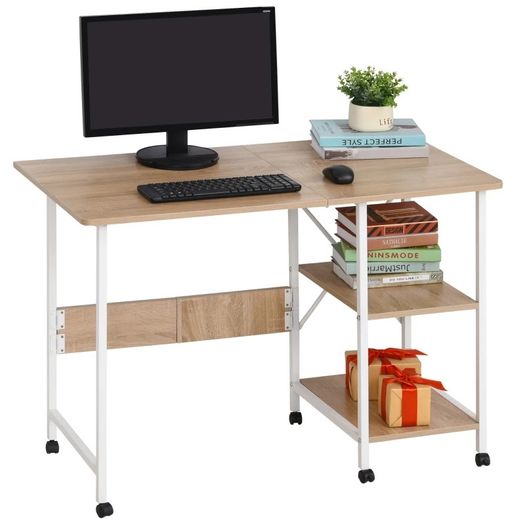 Foldable Computer Desk Multi-use Laptop Desk Writing Table, Portable Space Saving Compact Desk Folding Stroage Table (FREE POSTAGE)