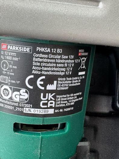 Cordless 12V Circular Saw