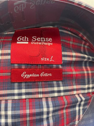 6th Sense check shirt size large
