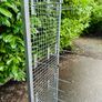 Large Wire Mesh Grid Wall Shop Dislay Stand With 18 Hooks Image 2