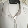 ZARA white blouse Size 12 Image 2