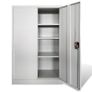Office Cabinet 90x40x140cm Steel Grey Image 5