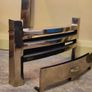 Brass effect gas fire surround Image 3