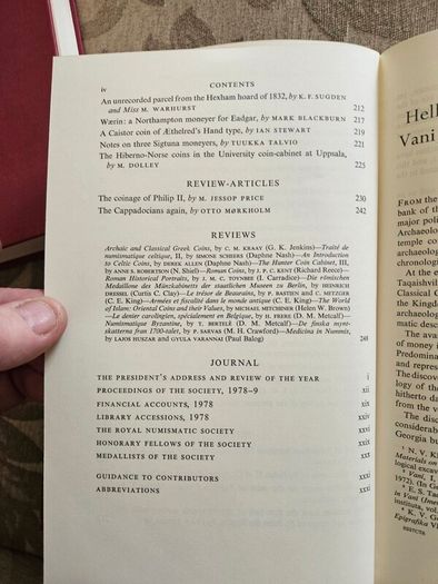 The Numismatic Chronicle  X 2 1977 & 1979. Both First Edition Hardback In Good Condition   See Photos For Same.