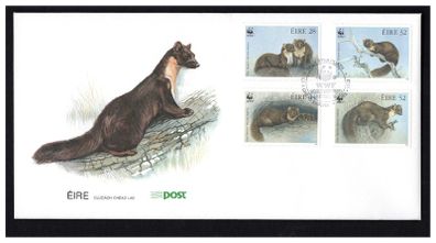 1992 Ireland Wildlife Endangered Species Pine Marten Commemorative Stamps An Post First Day Cover (FDC)