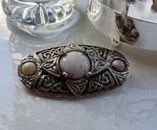 Vintage Celtic Pewter Brooch