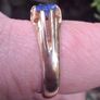 Gold Sapphire Ring Image 5