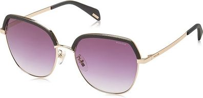 Police Women's SPLC24 Sunglasses, 0H56 Gold, 56 r