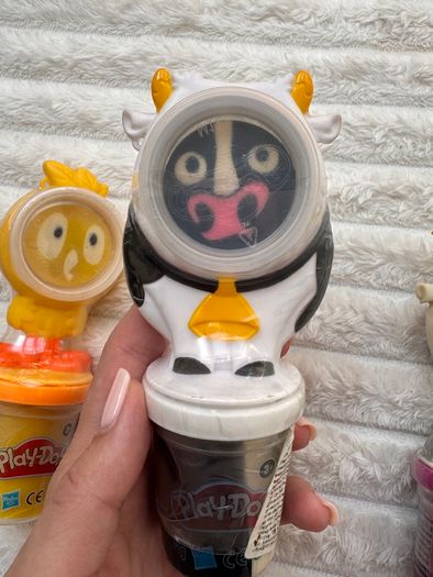 Play Doh Animal Crew Pals Bundle Cow Chicken Goat Damaged Blistrers Please see photos