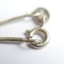 Vintage 925 Sterling Silver and Genuine Baltic Amber Spider Pendant length 16" - 4,8g Image 10