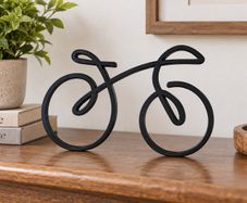 Modern Bicycle Sculpture Unique 3D Printed Home Decor
