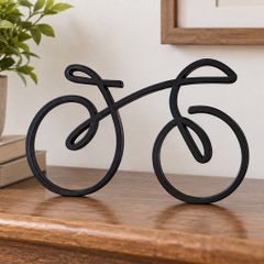 Modern Bicycle Sculpture Unique 3D Printed Home Decor