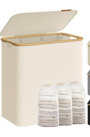 Large 3 Section Laundry Hamper - New/Unused