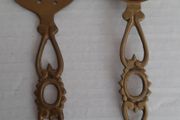 2 vintage brass spoon/strainer