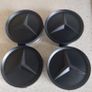 4 x Mercedes matt black caps 75mm - FREE POST Image 2