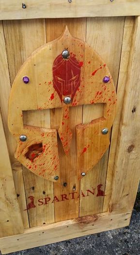 Rustic Spartan Wood Art Helmet
