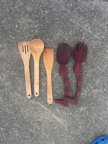 Wooden cooking utensils