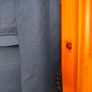 Men's 2 piece, Travis, jacket and trousers Teal suit. Slim fit. Worn oncen Image 3