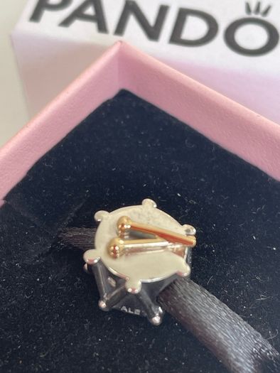 Pandora Two Tone Drummer Charm with 14k Gold Drum Sticks