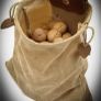 Canvas and Vegan Leather Foraging Collecting Handy Belt Pouch Waist Foldable Bag Image 2