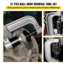 Ball Joint Extractor Kit, Tool for Removing Parts and Car Repair, Carbon Steel Accessory, Adjustable, Instrument for Workshop and Garage, 21 Units per Set Image 2