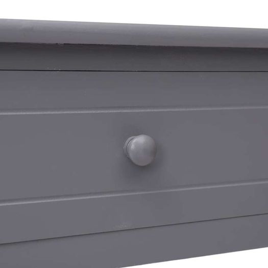 Console Table Grey 90x30x77 cm Wood