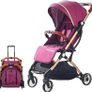 White Frame Lightweight Stroller,Compact Travel Buggy,Stylish Pushchair,One Hand Foldable,Five-Point Harness,Great for Airplane, Upgraded Wheels,with Accessories MULTIPLE COLOURS AVAILABLE (FREE POSTAGE) Image 2