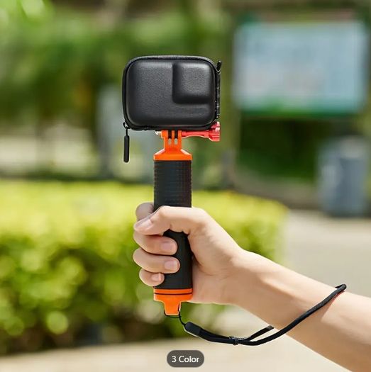 Portable Mini Sport Action Camera Case for GoPro Hero 11 10 9 Black Half Wrapped Shell with Carabiner Clip