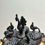 Antique Indian Brass bindi box with peacock finial Image 2