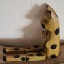 Fabulous Vintage Wooden Cat With Hinged Legs  37cm Heigh. Image 5