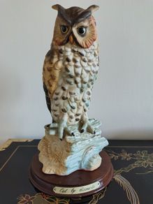 Large Leonardo Collection Vintage Long Eared Owl