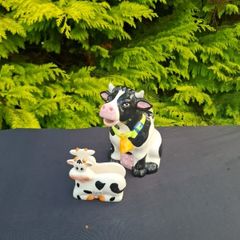 By post only cow duo ornaments