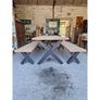 X Frame Table and Benches  KAS461 Image 2