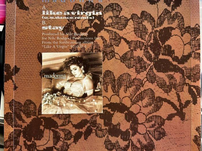 Madonna 12 inch single Like a virgin in vg condition