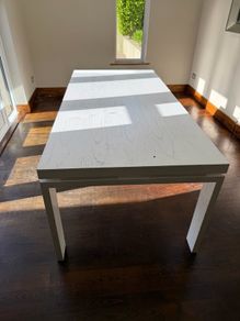 Wooden dining table